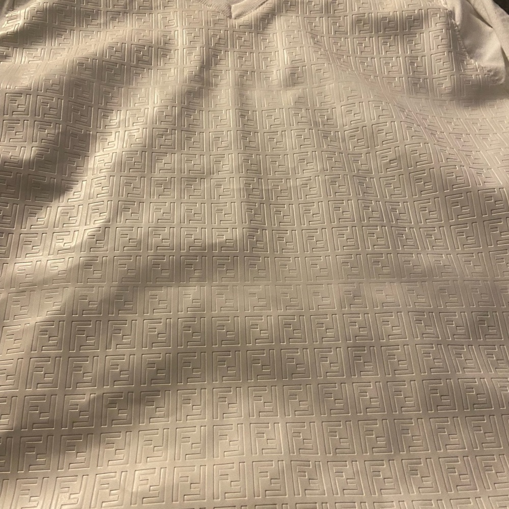 Repurposed fendi all white sweater